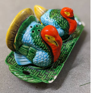 Vintage Thanksgiving Turkey Japan Salt Pepper Shaker